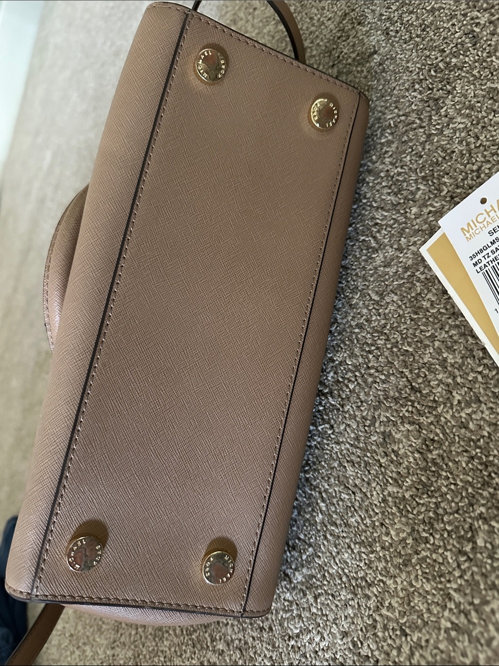 Michael Kors Selma Satchel in Khaki - Picture 8 of 8